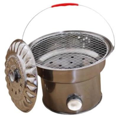 Sharplace Foyer extérieur Barbecue Foyer Patio Barbecue brasero extérieur Pot de feu incinérateur pour Les fêtes sur la Plage Sac à Dos dans Le Jardin