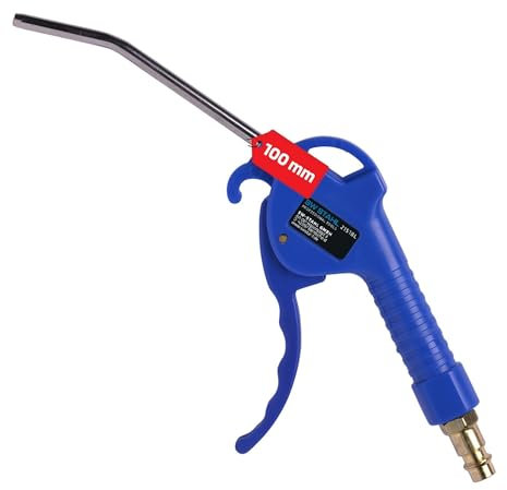 AmatoolZ Druckluft-Ausblaspistole, 100 mm I Druckluftpistole 6 bar I Ausblaspistole 1/4 Zoll I Druckluftwerkzeug 100 mm I pneumatische Reinigungswerkzeuge I Werkstatt Druckluftpistole