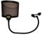 Metal Pop Filter for Professional Microphones - Compatible with Blue Yeti, HyperX QuadCast & More, 360° Flexible Gooseneck with Sturdy Clip for Perfect Mic Stabilization, Reduces Wind & Pop Noise