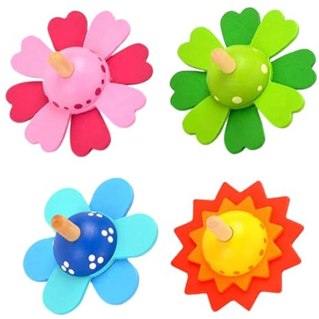 Bamberg Kinderkreiselspielzeug, Bemalter Blumenkreisel Aus