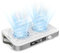 ZINGLE Professional Nail Dust Collector, 1600PA Portable, 10 Speeds, Disposable Filter Papers (30 Pcs), Matte White, Modern, Lightweight, Nail Vacuum for Home & Salon-White