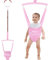 Slevoo Baby Door Jumpers, Oxford Cloth Baby Door Bouncer for 6-12 Months, Secure Clamp and Adjustable Strap Included (Pink)