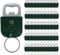 50 Pcs Décapsuleurs Personnalisés pour Cadeaux de Mariage, Ouvre Bouteille en Cuir, Porte-Clés Personnalisé, Logo de Texte Gravé, Vert Foncé