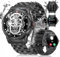 ESFOE Reloj Inteligente Hombre, 1.43 AMOLED Smartwatch Hombre Militar con Llamadas,129 Modos Deportivos 5ATM Impermeable/Pulsómetro/Sueño/Podómetro Pulsera Actividad Android iOS