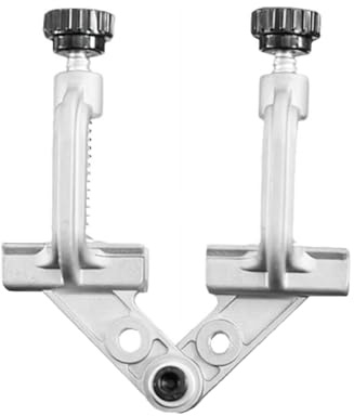 Adjustable Tube Clamp for Welding and Woodworking, Aluminum Alloy Right Angle Corner Cla-mp for Welding Stainless Steel Tube Woodworking Cabinet Making(Silver-b)