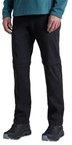 Craghoppers Mens Kiwi Pro III Convertible Walking Trousers Anti-Insect Stretch Hiking Shorts Black