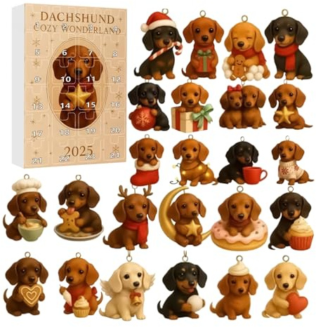 Countdown Für Weihnachten 2D Acryl Dekoration Schlüsselanhänger