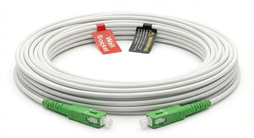 Fibre Optic Cable Compatible with Virgin Media (SC/APC) - High-Speed Broadband Extension for Hub 5x & C141 ONT - White Single Mode G.657.A2 Bend-Insensitive Patch Lead - 3m Length