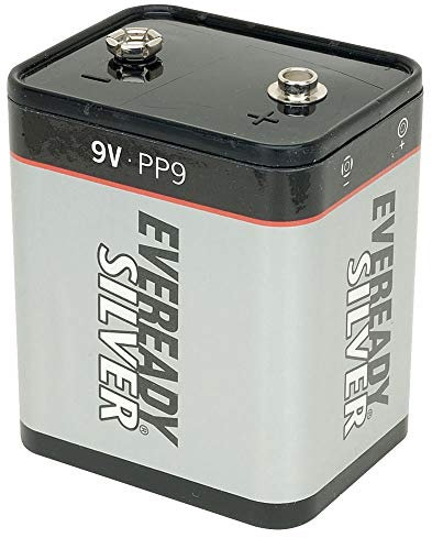 Eveready Silver PP9 Battery 9V 6F100, 276, S306, GP1603S, MN1603, RR9