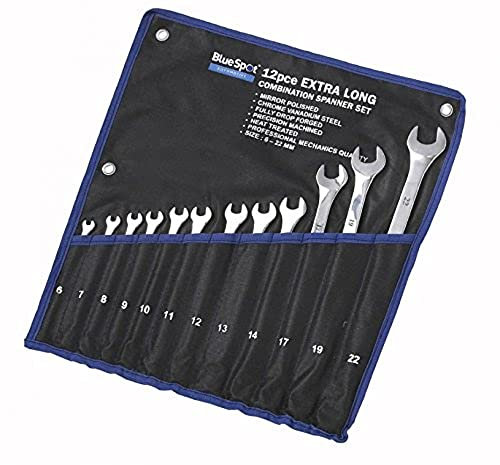 Bluespot tools 4124 - B/punto de peine largo juego de llaves extra (12 piezas)