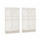 Loberon Scheibengardine 2er Set Mayenne, Liebevoll Bestickt, Charmanter Landhausstil, Blickdicht, mit Tunnelsaum, Sichtschutz, Fensterdekoration, Leinen, Creme