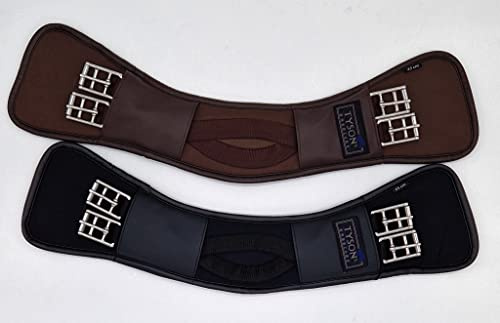 Tysons Breeches Sattelgurt Mondgurt Mond Gurt 45 50 55 60 65 70 75 80 85 90 cm Schwarz o.Braun Kurzgurt (90, Braun)