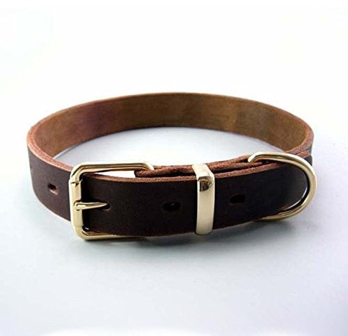 Pet Online Hundehalsband Legierung Schnalle Leder große und mittlere Hunde Halsband, XL: 3,5 * 75 cm