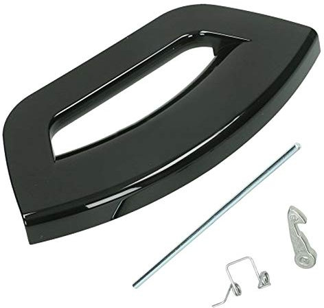 SPARES2GO Black Door Handle for Hotpoint-Ariston Washing Machine