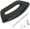 SPARES2GO Black Door Handle for Hotpoint-Ariston Washing Machine