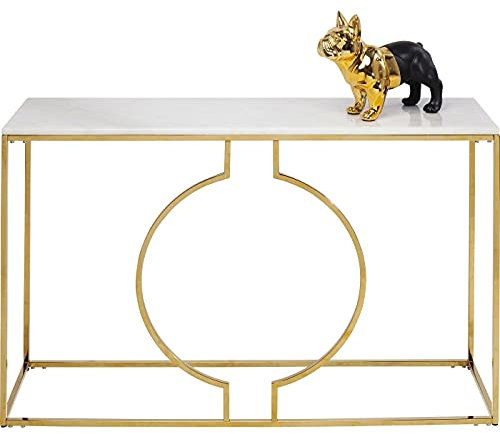 Kare Design Miami Loft Art Deco Konsole Gold - Für Flur, Wohnzimmer, Büro - Modern - 75x120x35cm (H/B/T)