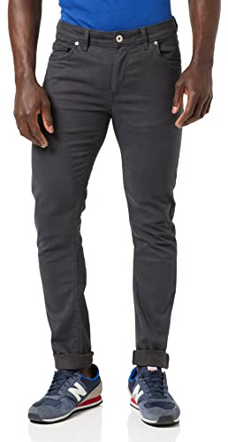Farah Mens Drake Twill Jeans Charcoal 34W / 32L