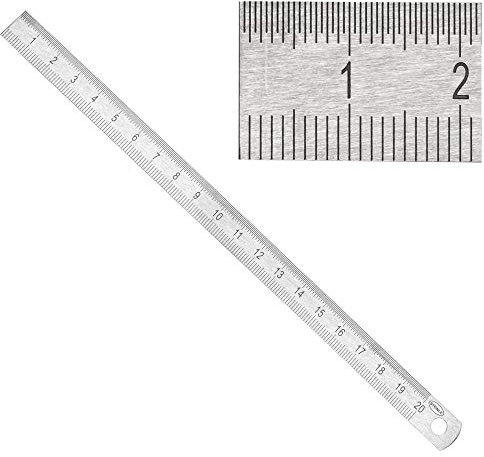 Steinle 5102 Präzisionsmaßstab INOX flexibel 1000 mm Stahlmaßstab Querschnitt: 13 x 0,5 mm