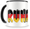 Samunshi® Ruhrpott Tasse mit Spruch Ruhrpott Deutschland Geschenk für Mann Frau Kaffeetasse groß Lustige Tassen zum Geburtstag schwarz 300ml