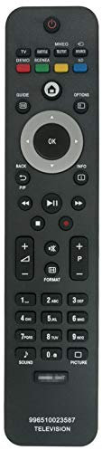 996510023587 Telecomando di ricambio per Philips 242254902314 32PFL7864H/12 42PFL7864H/60 42PFL7864H/12 19PFL5404H/12 37PFL5604H/10 47PFL7404H/12 32PFL5404H/10 42PFL8404H/60 42PFL7404H/60 40PFL7664H12