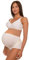 Istintiva Premamma - Culotte Grossesse en Coton avec Support Abdominal et Lombaire Haut Confort - Échancrure des Jambes Anatomique - Blanc 40