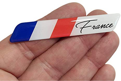 3D Gel Silicona Francia Bandera Insignia Cuerpo del panel del coche Autoadhesivo Emblema Pegatina Vehículo Auto Tuning Emblema