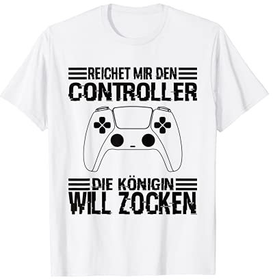 Zocken Reichet mir den Controller König PS5 Konsole Gamer T-Shirt