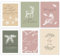 Postkarten Weihnachten - Pastell - Set 23