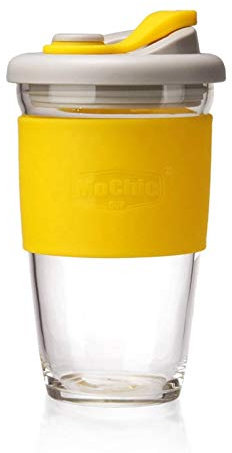 NC MoChic Moses taza de café de vidrio taza a prueba de derrames personalizada con tapa taza de vidrio borosilicato al por mayor