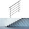 Jiubiaz Geländer 100cm Universal Edelstahl Handlauf Treppengeländer mit 4 Querstreben für Balkon Brüstung Treppen