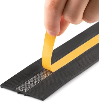 Bau.technic Gummidichtung - EPDM Lippendichtung Riefengummiband Auflagegummi für Stegplatten 60mm - Schwarz - Dichtung für Polycarbonat - Siegel (EP_01, 30m)