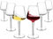 COOKY.D Unbreakable Long Stem Red White Wine Glasses Large Tritan-Plastic Drinkware Sets Gift Bpa Free Dishwasher Safe 445 ML/15.6 OZ, Set of 6