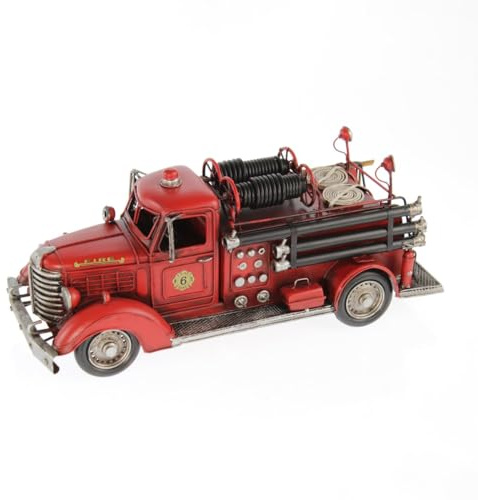 Goldbach Metall-Feuerwehrauto, 35 x 13 x 14cm, rot