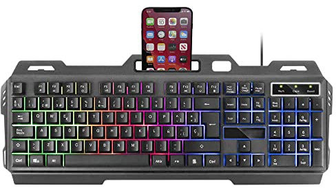 A2ZWORLD Tastiera Meccanica, Tastiera Gaming Retroilluminato, Tastiera Italiana, Cablato Con USB