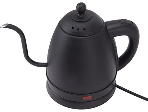 Hervidor de Agua Eléctrico de Cuello de Cisne, 1.2L Verter sobre la Cafetera Hervidor de café de Acero Inoxidable 304 Hervir Hervidor de Protección en Seco para Oficinas