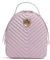 Pinko Love Click Backpack Vitello NAPPATO Chevron, Zaino Donna, WWGQ_Lilla-Antique Gold, U