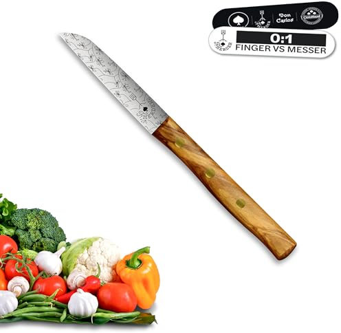 Premium Gemüsemesser - Extra Scharf, Allzweckmesser, Solingen, Schälmesser, Küchenmesser, Kneipchen, edler Holzgriff, Rostfrei
