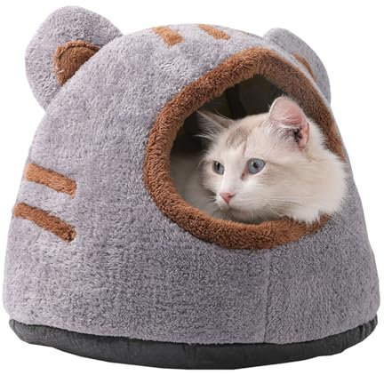 Naisicatar Katzenbett, Katzenbetthöhle, Katzenbetten für Innenkatzen, Katzenhöhle, Katzen -Iglu, Katzenhaus, Kätzchenbett