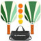 Raquettes de Pickleball | Set de 2 Raquettes Approuvées USAPA | Combinaison Graphite & Fibre de Verre Haut de Gamme | Conçu pour Débutants avec Prise Ergonomique | Comprend 4 Balles + Sac de Transport