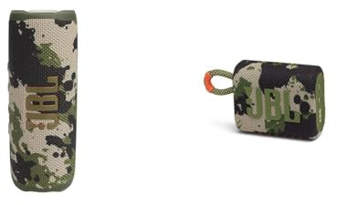 JBL Flip 6 – Enceinte Bluetooth Portable et étanche à l'eau et à la poussière & GO 3 – Enceinte Bluetooth Portable et légère, aux Basses intenses et au Style Audacieux