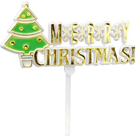 Weihnachts Cupcake Topper Frohe Weihnachten Kuchendekoration Weihnachtsbaum Cupcake Topper für Weihnachtsfeier Geburtstagszubehör