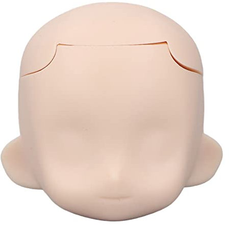 Fabater Kugelgelenk-Puppenkopf, Ersatz Exquisiter Leerer Puppenkopf Abnehmbar für 1/12 Kugelgelenkpuppe (Milchig weiß)