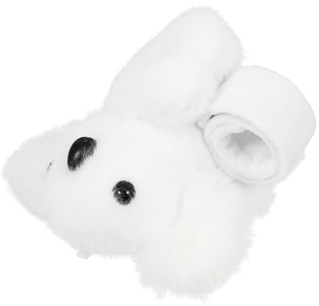 PLAFOPE Fahrradlenker Dekoration Koala Plüsch Schnapparmband Erwachsene Kinder Baumwolle Eisen Weiß Für Fahrrad Motorrad