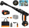 Nettoyeur Haute Pression 21V sans Fil avec Buse 6 en 1, Tuyau 5m, 45 Bar/652 PSI, Pot à Mousse, Batterie 3.0Ah, Idéal pour Le Lavage de Voiture, Nettoyage de Terrasse