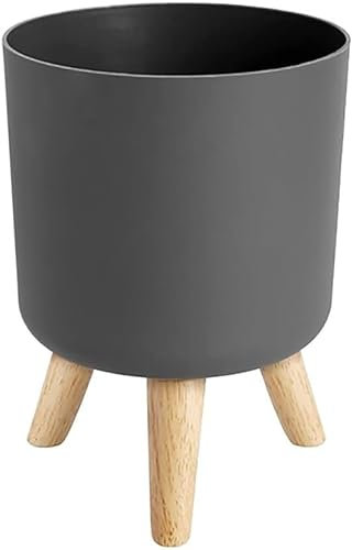 SHDNGD Pots d'intérieur Support de Fleurs Jardinière Décor de Sol Pots Modernes avec Pieds en Bois Support Chambre Salon Pot de Fleurs sur Pied Jardinières for la Maison