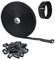 Outtshop 8M Adjustable Cable Straps with 40 Buckles, Black Reusable Cable Ties Heavy Duty,Hook and Loop Tape, Ideal for Home,Office,Garden, Cable Management, and More