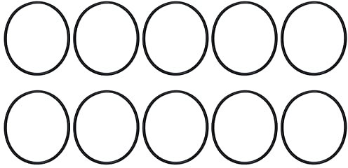 10 Stück runde Motorriemen, Gummi-Antriebsriemen zum Schutz von Maschinen, 5 mm Durchmesser, hohe Zugfestigkeit, Stoß- und Vibrationsentlastung (5405-0005-0294)