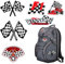 LLOUSSAK 6Pcs F1 Cars Iron On Patches, Lightning Patches, Racing Patch Embroidered Iron On Patch for Jackets, Jeans, Hats, Bags, DIY Craft Projects