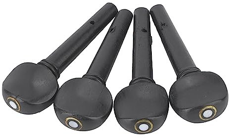 Naroote Chevilles d'accordage de Violon, Accessoires de Violon 4 Pièces Cordes de Violon en Bois Massif Chevilles d'accordage d'arbre Chevilles de Violon pour Violon 1/8 1/2 Violon