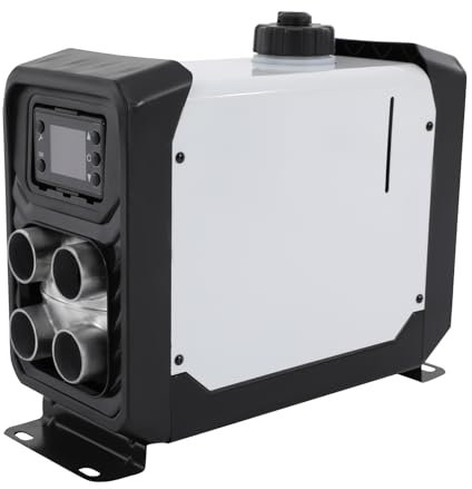 Dettchan Dieselheizgerät 5KW, Diesel-Luftheizgerät 12-24V, Diesel-Zusatzheizung mit Fernbedienung 30 * 42 * 39cm